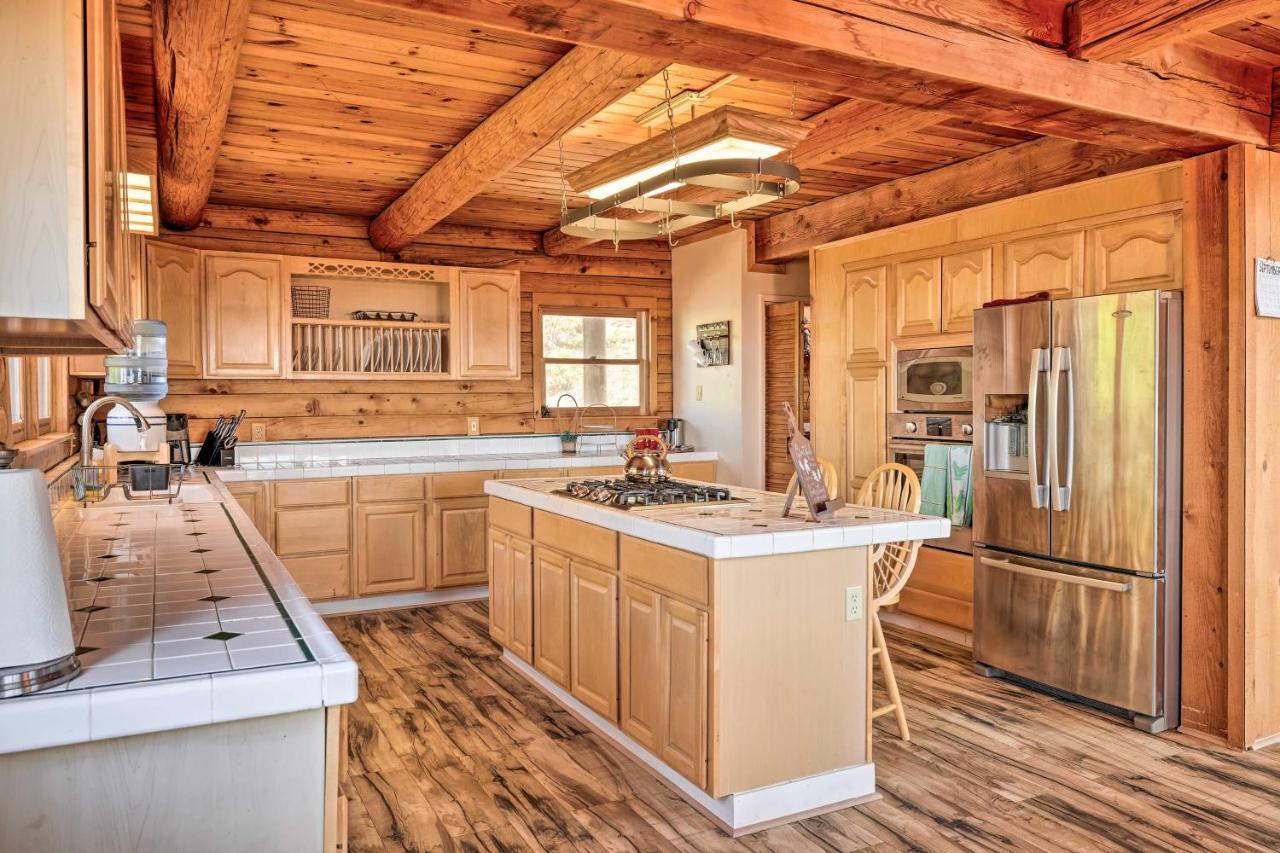 Stunning Log Cabin With Great Views, Firepit, Deck Near Twain Hart Сонора Экстерьер фото