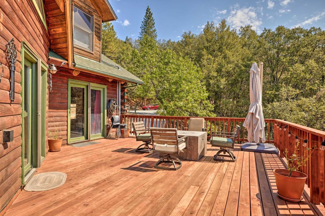 Stunning Log Cabin With Great Views, Firepit, Deck Near Twain Hart Сонора Экстерьер фото